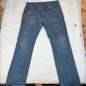 Robert Graham Men's Lightly Distressed Jeans, Size 34 Slim